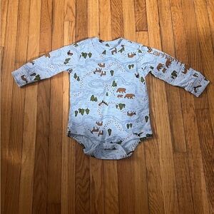 Carhartt 9M Long Sleeve Baby Onesie with Animal Print